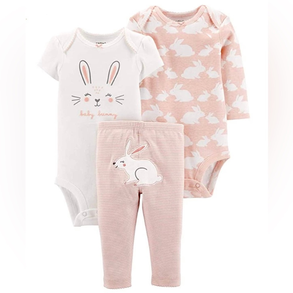 NWT Baby Girl Easter Outfit 3-Piece Set